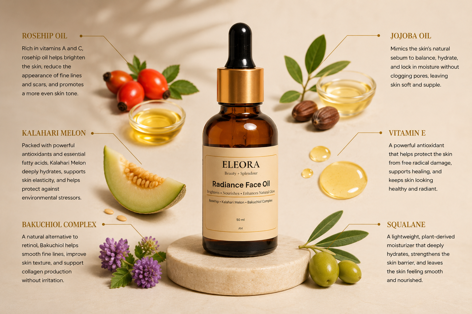 Eleora AM Brightening Face Oil